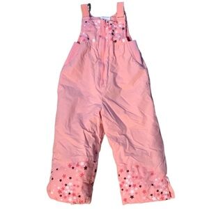 Gymboree pink snow bib overalls Size 12 - 24 months